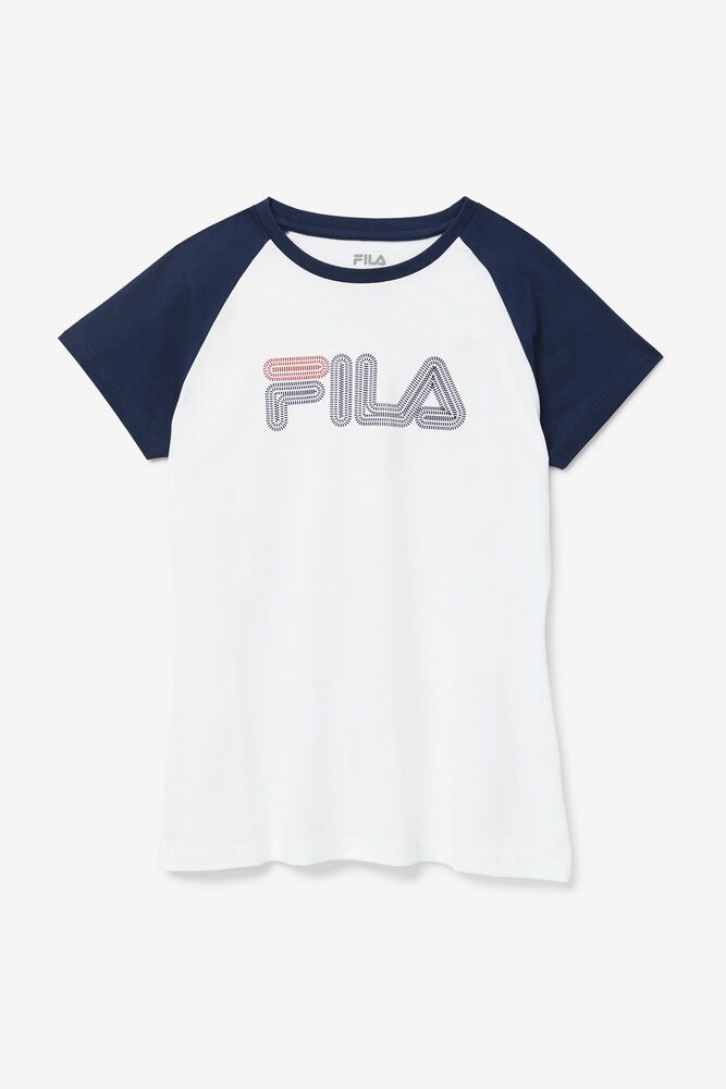 Tricou Fila Dama Albi Baseball YIHX-36851